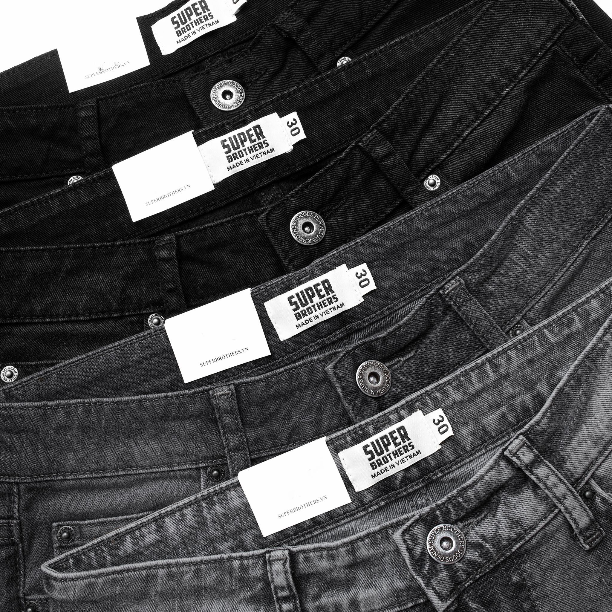 SHORT JEAN SUPER BROS WASH BỤI 4M
