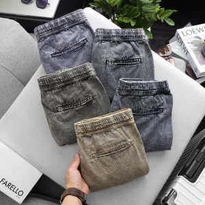 SHORT DENIM SUPER BROS WASH SỌC DÂY RÚT