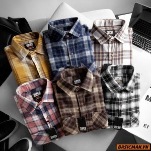 SƠ MI FLANNEL SUPER BROS 6M