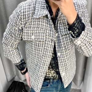 ÁO KHOÁC DẠ HỌA TIẾT KIM TUYẾN