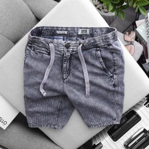 SHORT DENIM SUPER BROS WASH SỌC DÂY RÚT