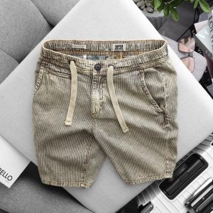 SHORT DENIM SUPER BROS WASH SỌC DÂY RÚT