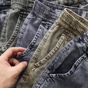 SHORT DENIM SUPER BROS WASH SỌC DÂY RÚT
