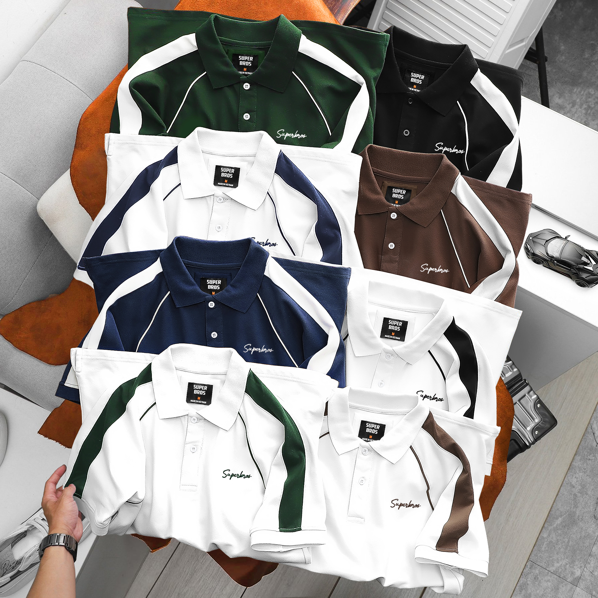 POLO SUPER BROS SỌC 8M