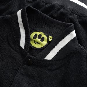 JACKET VARSITY BLACK SUPER BROS