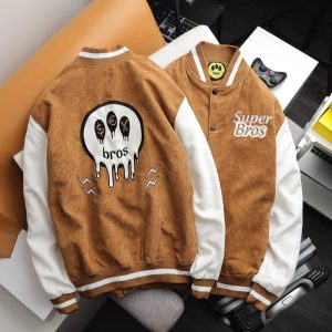 JACKET VARSITY BROWN SUPER BROS