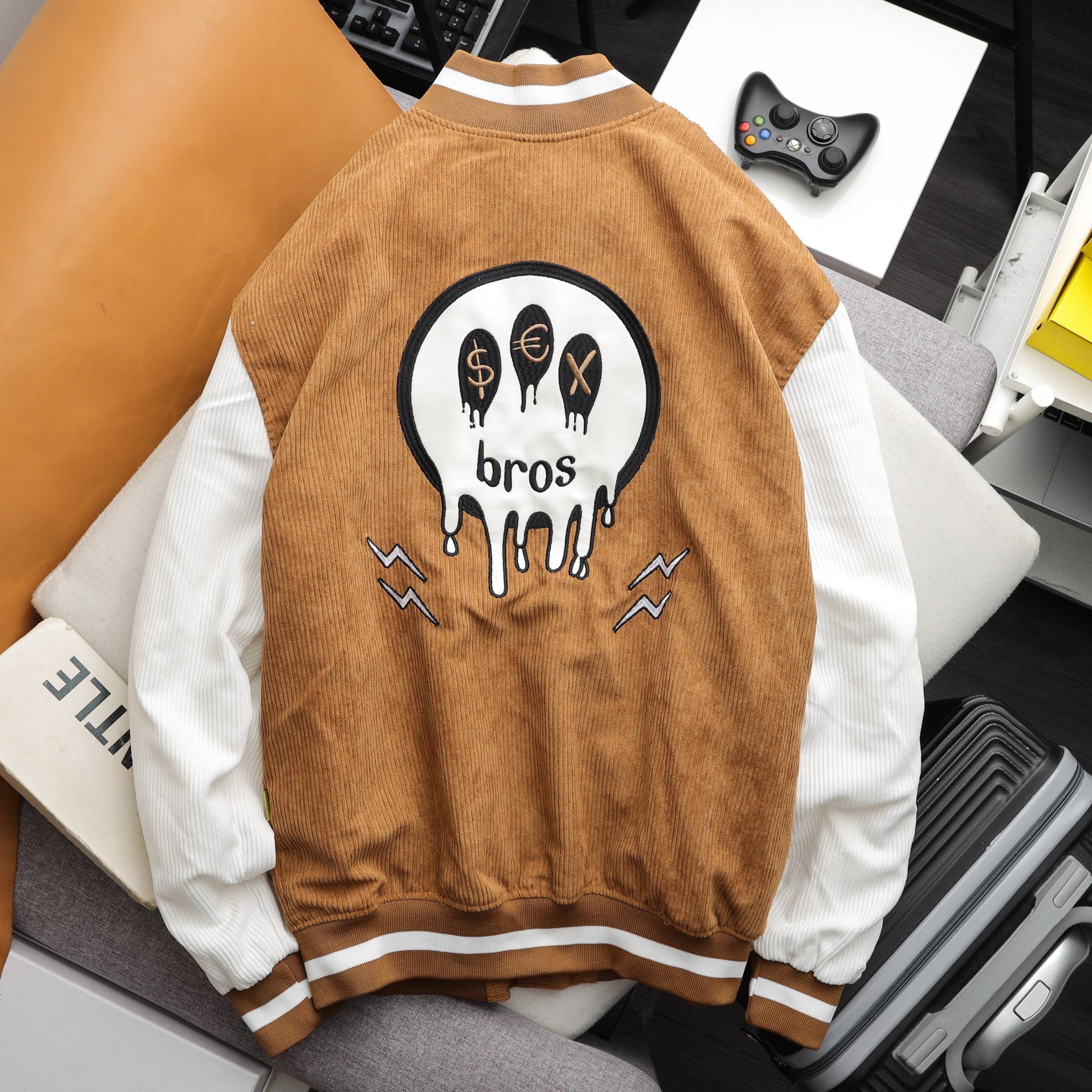 JACKET VARSITY BROWN SUPER BROS