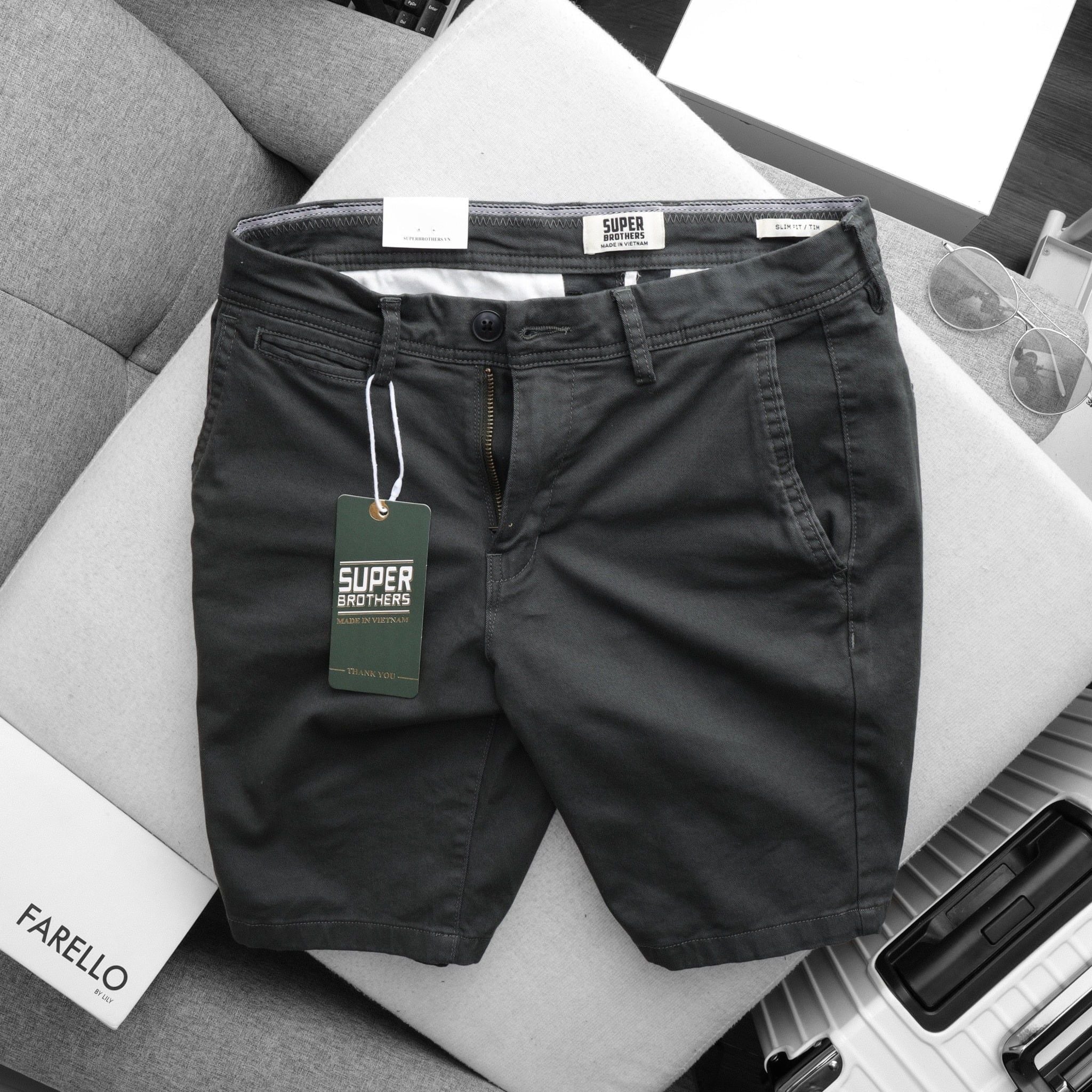 SHORT KAKI CHINOS SUPER BROS 8M