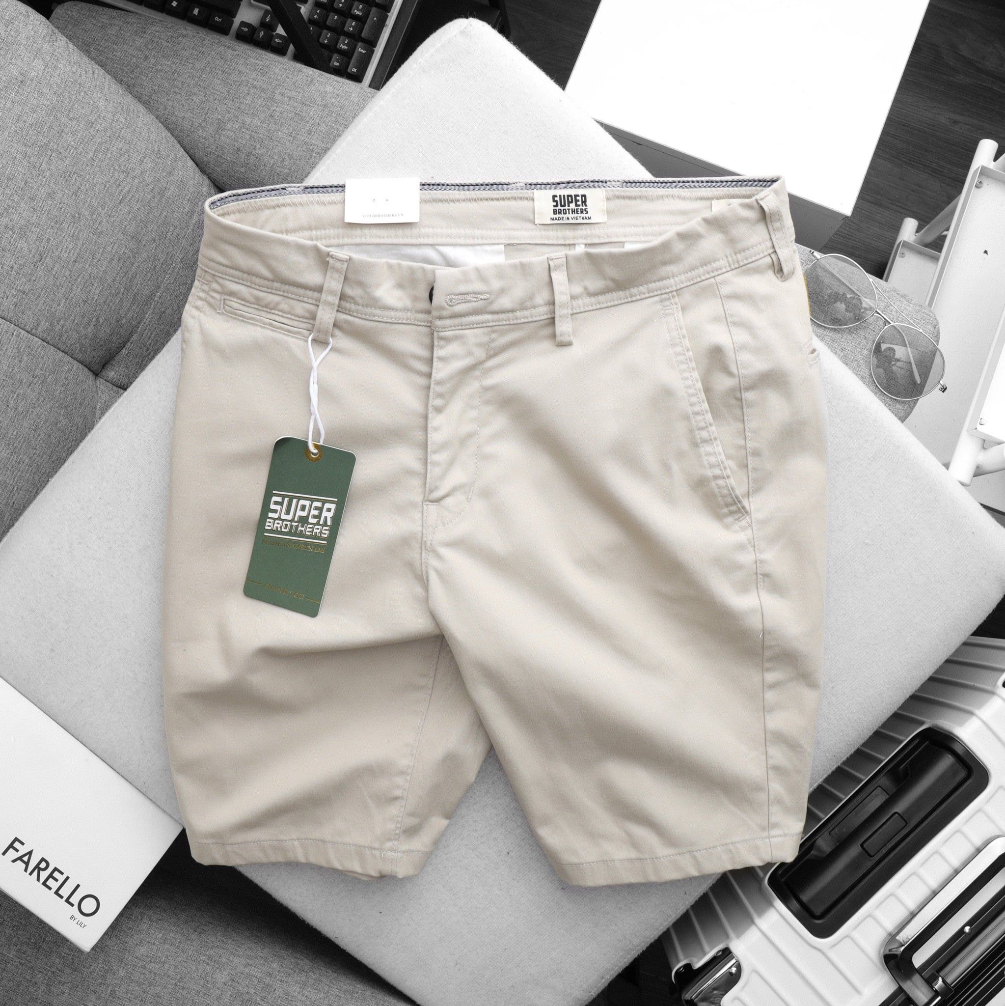SHORT KAKI CHINOS SUPER BROS 8M