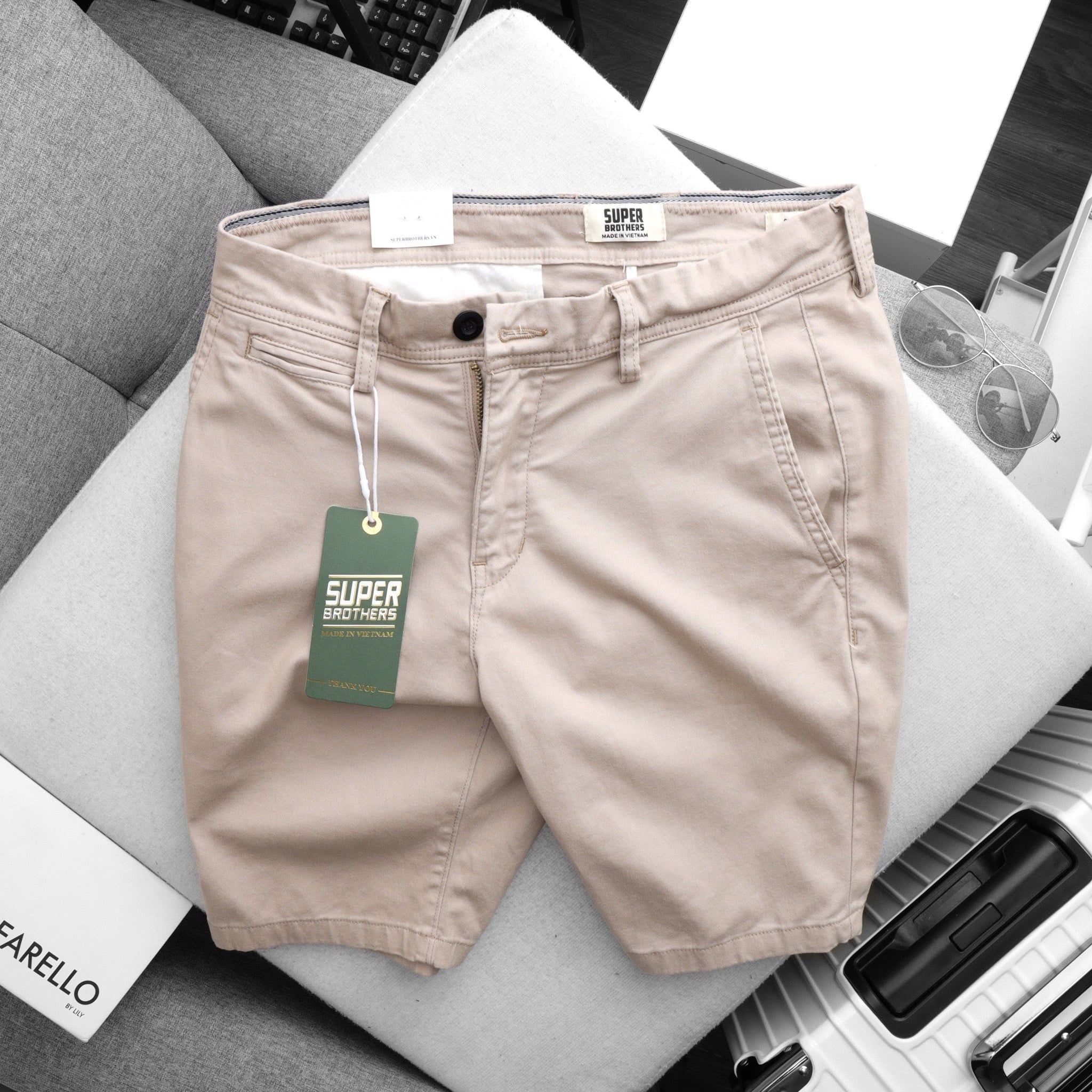 SHORT KAKI CHINOS SUPER BROS 8M