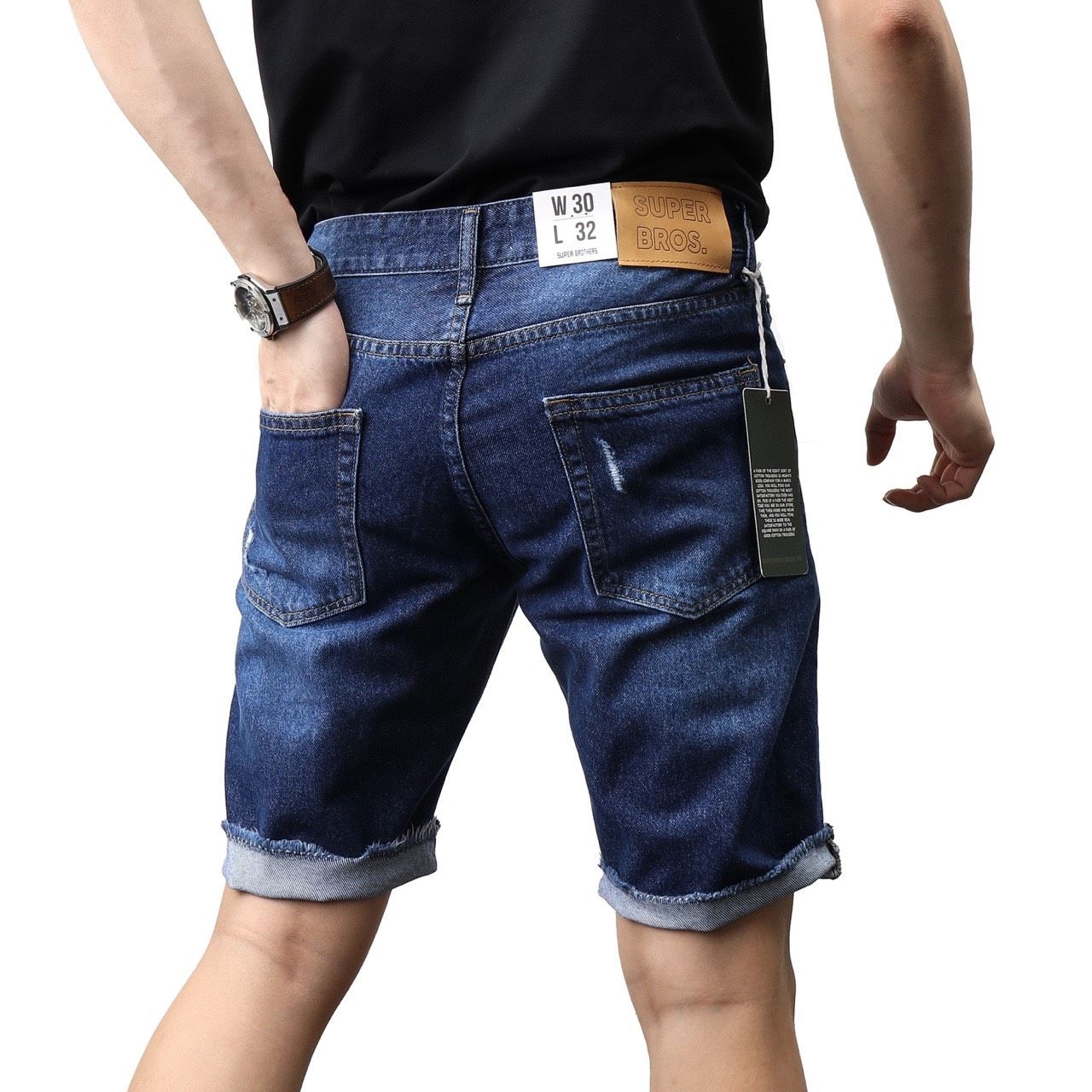 SHORT JEAN SUPER BROS TUA LAI