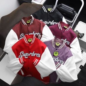 ÁO KHOÁC BOMBER NỈ SUPER BROS