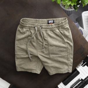 QUẦN SHORT NỈ WASH SUPER BROS
