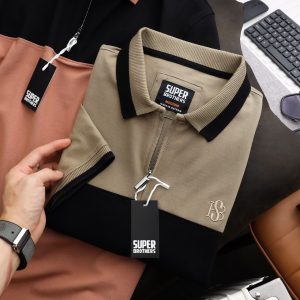 ÁO POLO SUPER BROS PHỐI ZIPPER